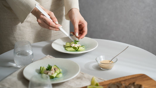 盛りつけテクニックで魅せる、和モダンな器