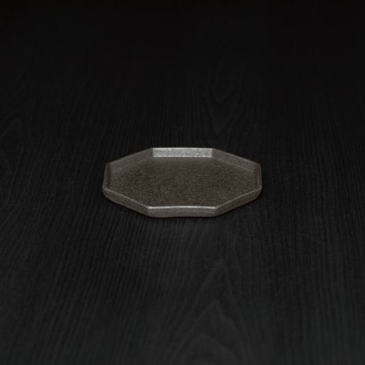 アニス 八角プレート 14cm(ブラック)