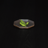 アニス 八角プレート 14cm(ブラウン)