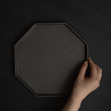 アニス 八角プレート 24cm(ブラック)