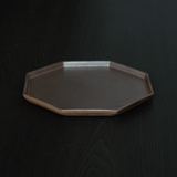 アニス 八角プレート 24cm(ブラウン)