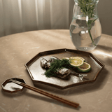 アニス 八角プレート 24cm(ゴールド)