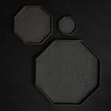 アニス 八角プレート 24cm(ブラック)