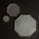 アニス 八角プレート 24cm(ブラウン)