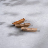 木製カトラリーレスト ウェーブ(オレンジ)