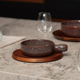 ELMO 片手キャセロール 13cm(マロンブラウン)