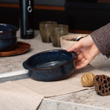 ELMO 両手キャセロール 15.5cm(ネイビーブルー)