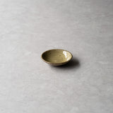 【NEW】木景(kokage)ラウンドディッシュ 9cm(黄貫入)