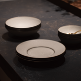 薫雲 ワイドリムプレート 24cm(ブラウン)