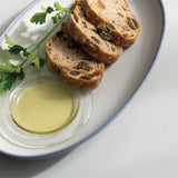 薫雲 オーバルプレート 25cm(ブルー)