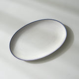 薫雲 オーバルプレート 25cm(ブルー)