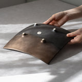 奏(sou) スクエアプレート26cm(ゴールド/ブラック)