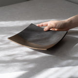 奏(sou) スクエアプレート21cm(ゴールド/ブラック)