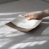 奏(sou) スクエアプレート21cm(ゴールド/ホワイト)