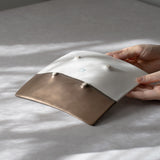 奏(sou) スクエアプレート21cm(ゴールド/ホワイト)