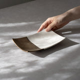 奏(sou) 長角皿21cm(ゴールド/ホワイト)