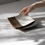 奏(sou) 長角皿21cm(ゴールド/ホワイト)