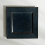 青藍 正角皿24cm