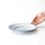 薫雲 ワイドリムプレート 20cm(ブルー)