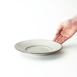 薫雲 ワイドリムプレート 20cm(ブラウン)