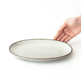 薫雲 オーバルプレート 25cm(ブラウン)