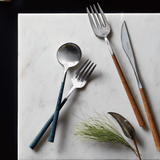 ポーラ マーブル テーブルフォーク(フォレストグリーン)