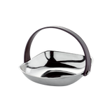 ステンレスバスケット レザーハンドル 23cm