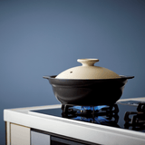 KARL(カール)IH軽量土鍋9号【蒸し皿付】ベージュ