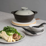 KARL(カール)IH軽量土鍋8号 (グレー/ブラウン)