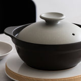 KARL(カール)IH軽量土鍋8号 (グレー/ブラウン)