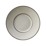 薫雲 ワイドリムプレート 24cm(ブラウン)