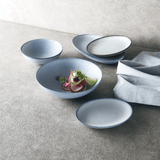 薫雲 オーバルプレート 25cm(ブルー)