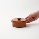 CARACTERE フタ ラウンドキャセロール14cm用(オレンジ)