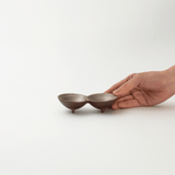 崇雪(shusetsu) 二連豆皿(ゴールド)