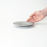 崇雪(shusetsu) ラウンドプレート 15cm(シルバー)