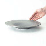 崇雪(shusetsu) ラウンドプレート 26cm(シルバー)