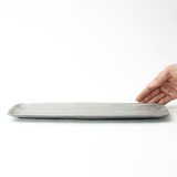 崇雪(shusetsu) 長角皿34cm(シルバー)