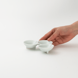 環(tamaki) 三連豆皿(グリーン)