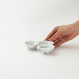 環(tamaki) 三連豆皿(レッド)