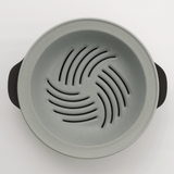 KARL(カール)IH軽量土鍋9号【蒸し皿付】グレー