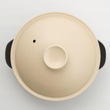 KARL(カール)IH軽量土鍋9号【蒸し皿付】ベージュ