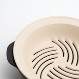 KARL(カール)IH軽量土鍋9号【蒸し皿付】ベージュ