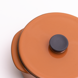 CARACTERE フタ ラウンドキャセロール14cm用(オレンジ)