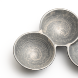 崇雪(shusetsu) 三連豆皿(シルバー)