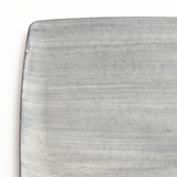 崇雪(shusetsu) 正角皿 21.5cm(シルバー)