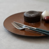 ポーラ マーブル デザートフォーク(フォレストグリーン)