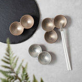 崇雪(shusetsu) 二連豆皿(シルバー)