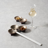 崇雪(shusetsu) 三連豆皿(ゴールド)