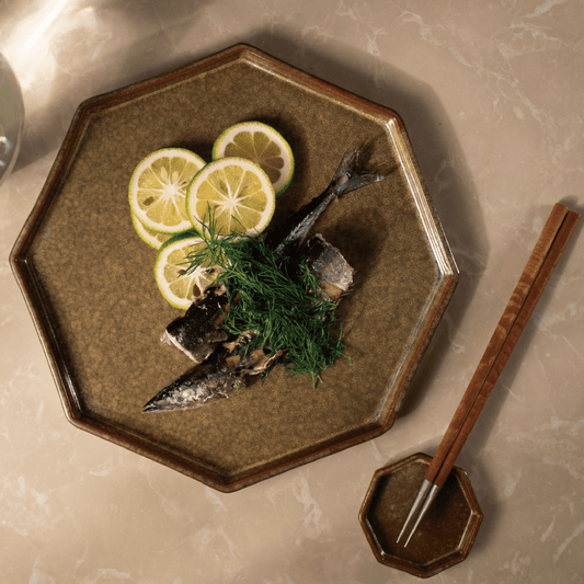 アニス 八角プレート 24cm(ゴールド)