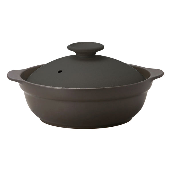KARL（カール）IH軽量土鍋9号 ブラック（ブラック/ブラウン）